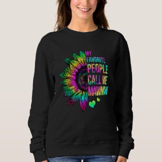 Cute Sunblommor Mina favoriter kallar mig Mawmaw T Shirt