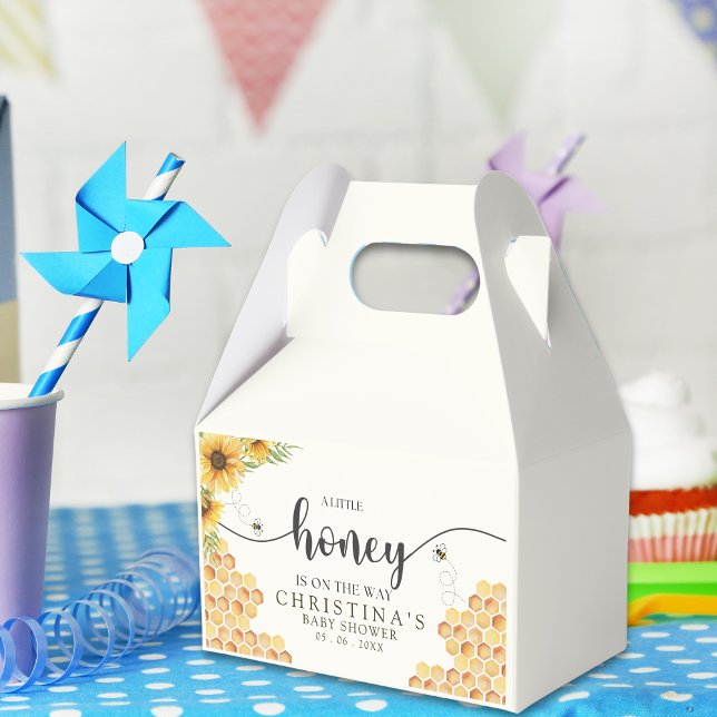 Cute Sunflower Bee Baby Shower Presentaskar (Skapare uppladdad)