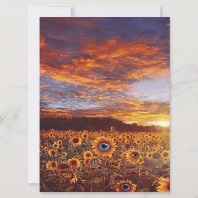 Cute Sunflower Eye - Vintage Funny Birthday Gift (Framsida)