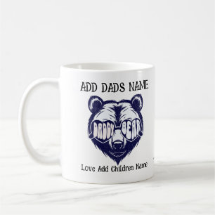 Cute Sunglasses pappa Bear Personalize Kaffemugg