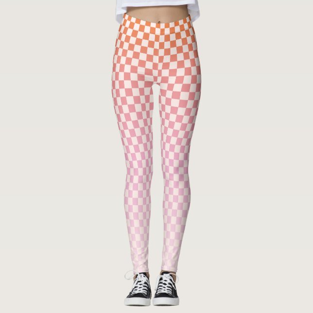 Cute Sunsel Rosa Leggings (Framsida)