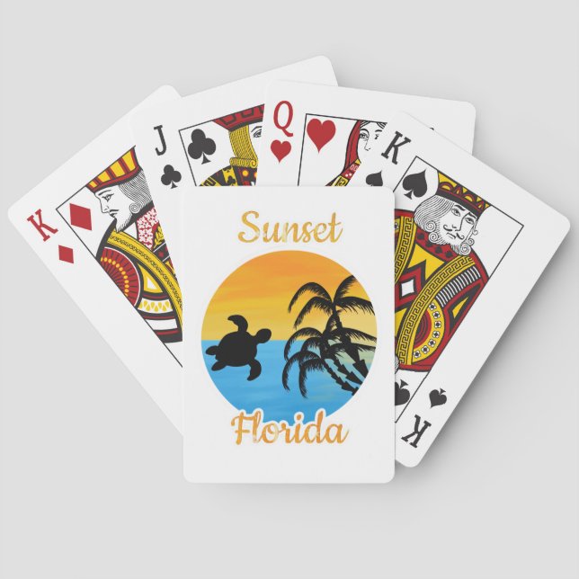 Cute Sunset i Florida Casinokort (Baksidan)