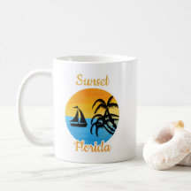 Cute Sunset i Florida Coffee Mugg
