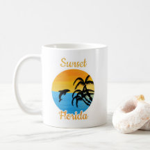 Cute Sunset i Florida Coffee Mugg