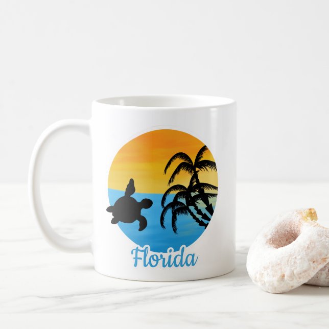 Cute Sunset i Florida Coffee Mugg (Med munk)
