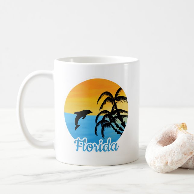 Cute Sunset i Florida Coffee Mugg (Med munk)