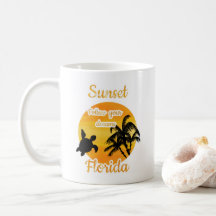 Cute Sunset i Florida Coffee Mugg