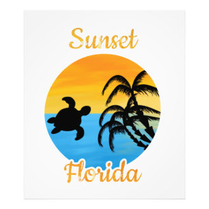 Cute Sunset i Florida Fototryck