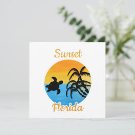 Cute Sunset i Florida Inbjudningar