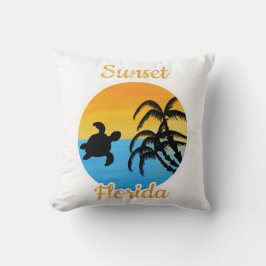 Cute Sunset i Florida Kudde