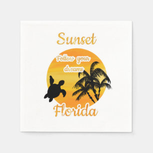 Cute Sunset i Florida Pappersservett