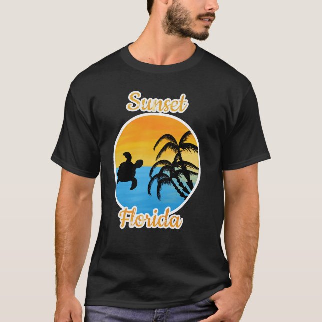 Cute Sunset i Florida T-Shirt (Framsida)