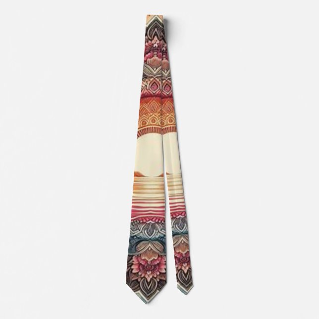 Cute Sunset Ombre Neck Tie Slips (Framsida)