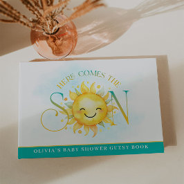 Cute Sunshine här kommer från Son Baby Shower Gästböcker