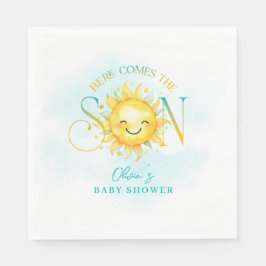 Cute Sunshine här kommer från Son Baby Shower Pappersservett