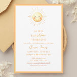 Cute Sunshine Orange and Gult Boho 1:a födelsedage Inbjudningar<br><div class="desc">Den här födelsedagsinbjudan,  som är förtrollad med ett glatt sol och lekfull gräns,  är perfekten för en solskematad födelsedag som "Här kommer sonen." eller "Min lilla solsken". Det är också underbart för gender-neutralt,  vår,  sommar,  vismliknande och bioestetiska duschar. Skicka ett meddelande om du vill ha fler anpassningsbegäranden!</div>