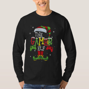 Cute-Superskojet Gamer Elf-familjen som matchar Ch T Shirt