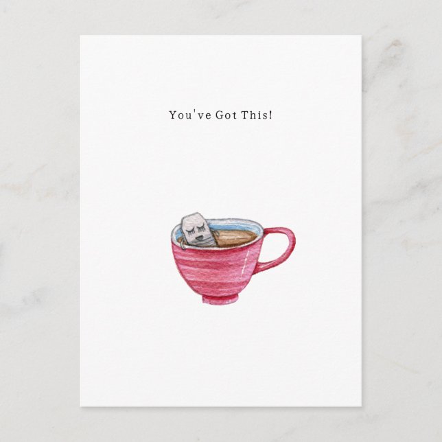 Cute Support Encouragement You've Got This Card. Vykort (Framsida)