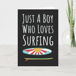Cute Surfing Cards For Baby Boys Surfer Kids Ocean Kort