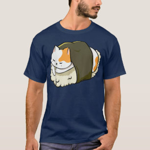 Cute Sushi Cat Kawaii Anime Neko Animal Pet Japan T Shirt