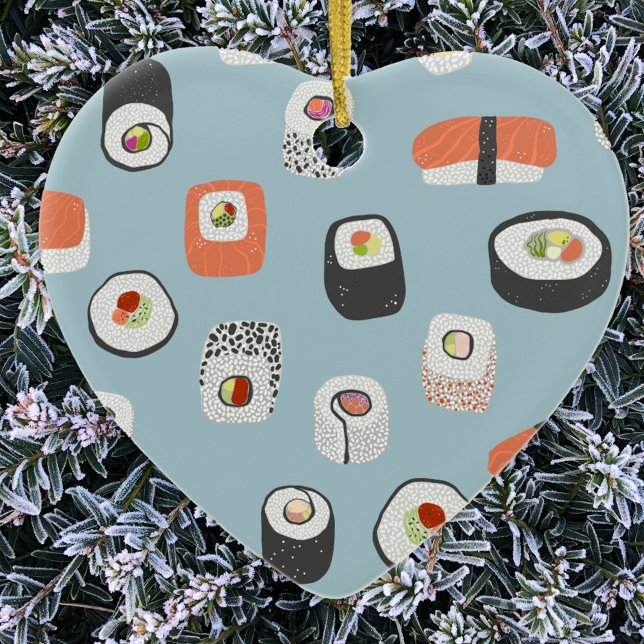 Cute Sushi Ceramic Ornament (Skapare uppladdad)