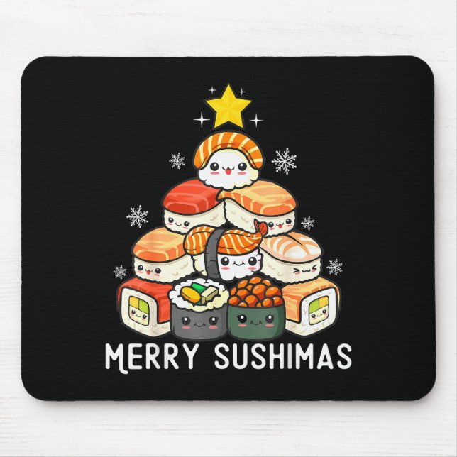 Cute Sushi Christmas Tree Fast For Food Lover Men  Musmatta (Framsidan)