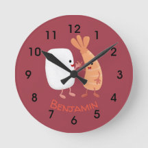 Cute sushi ris prawn tecknad