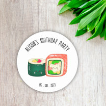 Cute Sushi Rolls Birthday