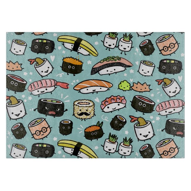 Cute Sushi-tecken | Kawaii Sushi Patterned (Framsidan)