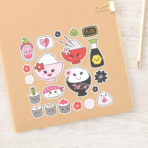 Cute Sushi Vinyl Stickers Klistermärken