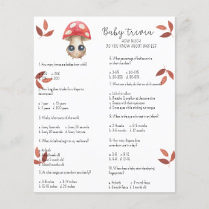 Cute svamp - Baby Trivia Barnstödsspel