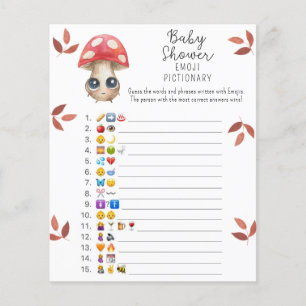 Cute svamp - Emoji bild-babydusch