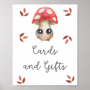 Cute svamp - kort och gåvor poster babydusch