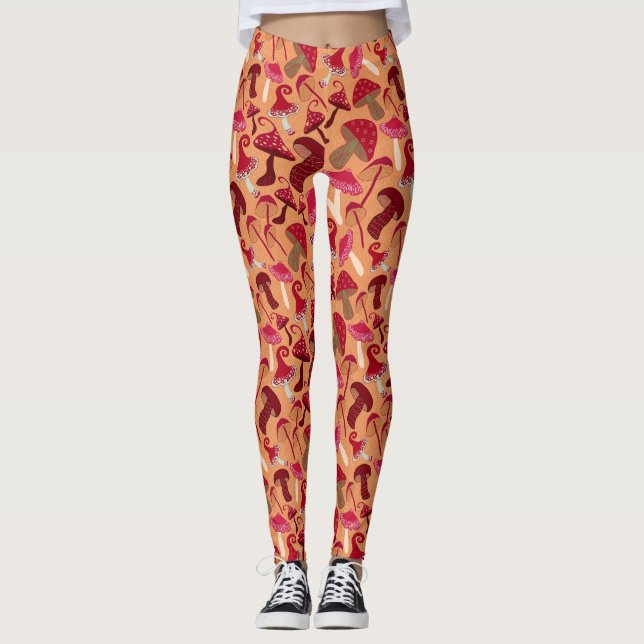 Cute Svampar Leggings (Framsida)