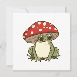 Cute svampgroda inbjudningar