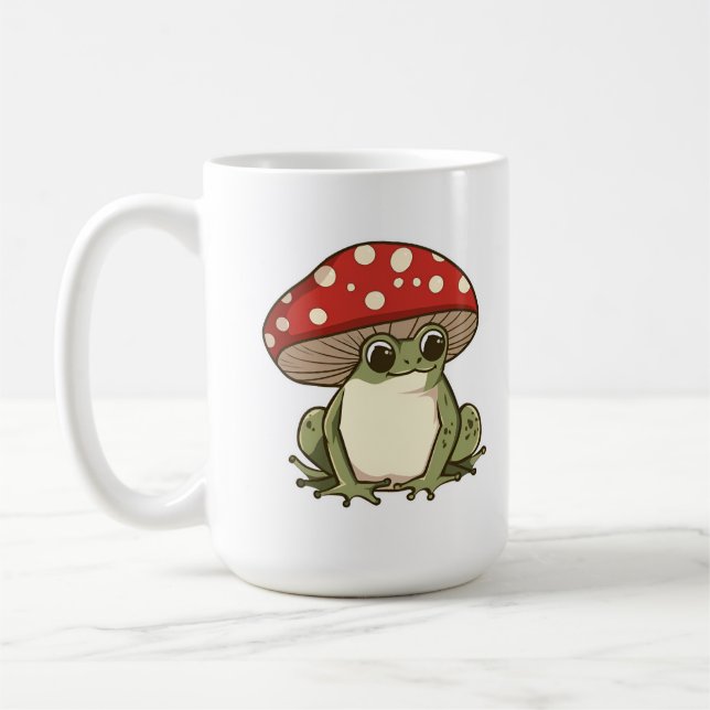 Cute svampgroda kaffemugg (Vänster)