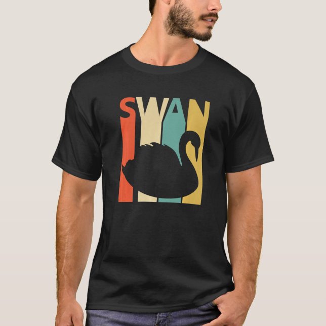 Cute Svan Animal T Shirt (Framsida)