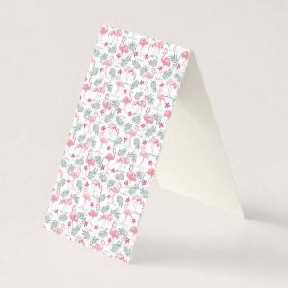 Cute Svan Birds Repeed Mönster Kort