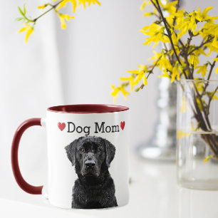Cute Svart lab Heart Hund Puppy Mugg