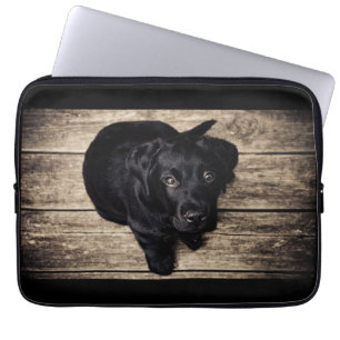 Cute Svart lab Laptop Fodral