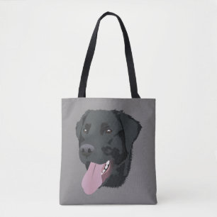 Cute Svart lab Tygkasse