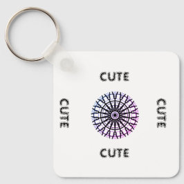 CUTE_ SVART OCH VITT NYCKELRING