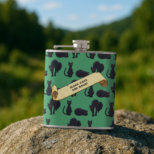 Cute Svarta katter är magiskt! Retro Pixel Stil Ar Fickplunta (Skapare uppladdad)
