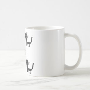 Cute svarta katter art Mugg