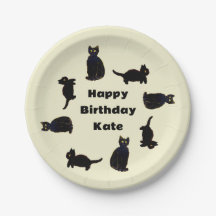 Cute Svarta katter Kattunge Anpassningsbar