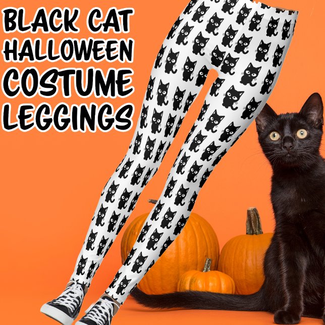 Cute Svarta katter Kattunge Halloween Costume Leggings (Cute Black Cat Halloween Costume Leggings.  Would work for a lot of cute sexy costumes, Cat Woman)