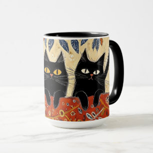 Cute Svarta katter Mugg