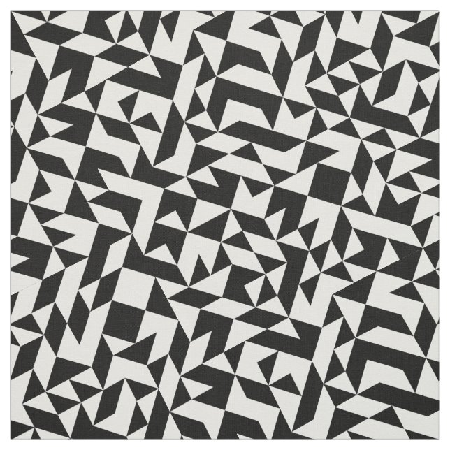 Cute svartvit sömlös geometrisk linjer tyg (Provkarta)