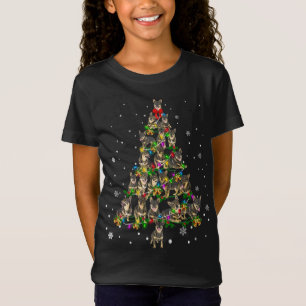 Cute Swedish Vallhund hund Julgran presentdeka T Shirt
