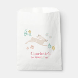 Cute Sweet Bunny Rabbit Animal 1:a födelsedagen Pa